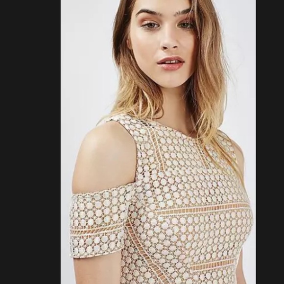 💓 TOPSHOP cream/white dress - Picture 3 of 10